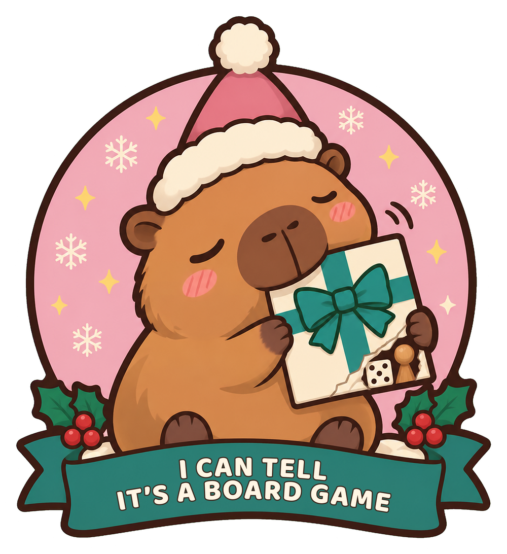 I Can Tell It's a Board Game Sticker, Cute Capybara Christmas Gift for Board Game Lovers