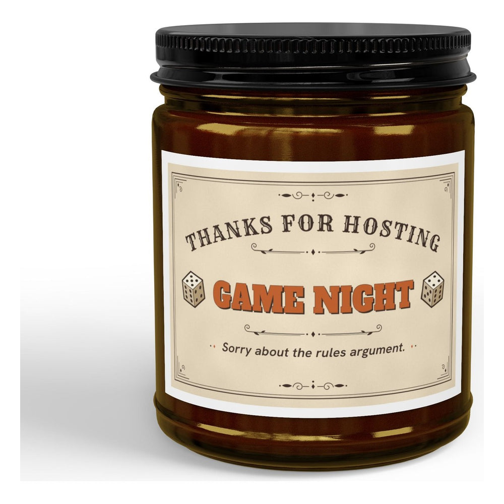 Thank You for Hosting Game Night Candle, Funny Game Night Host Gift