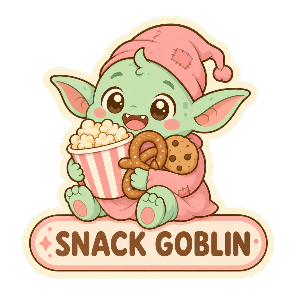 snack goblin sticker