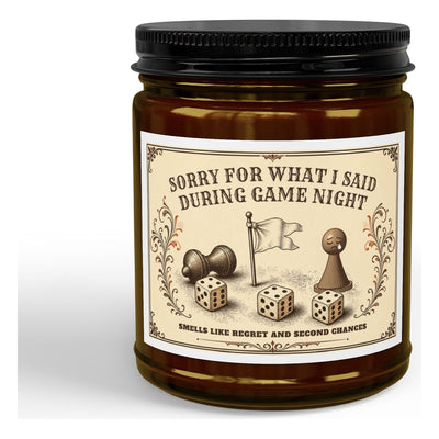 Sorry For What I Said During Game Night Candle, Funny Apology Gift