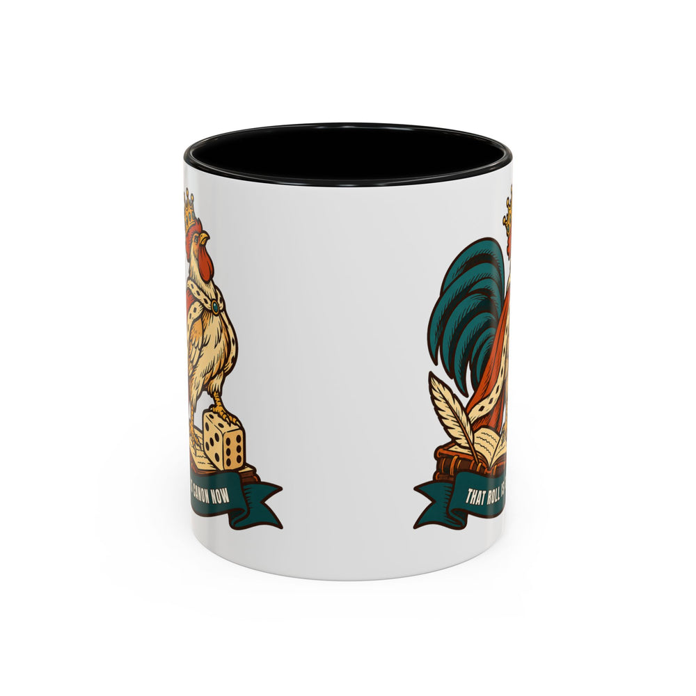 That Roll Is Canon Now Mug, Funny Tabletop RPG Coffee Mug for Game Masters and Players